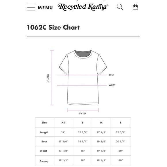 Recycled Karma Women's Cropped Turtleneck Tee White Graphic Size M - Picture 3 of 5